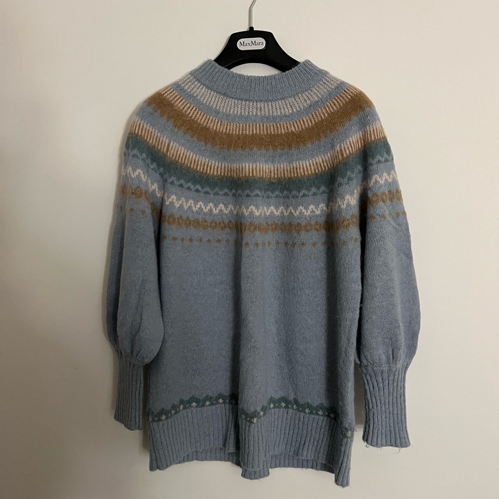 J crew sweater, alpaca and wool blend